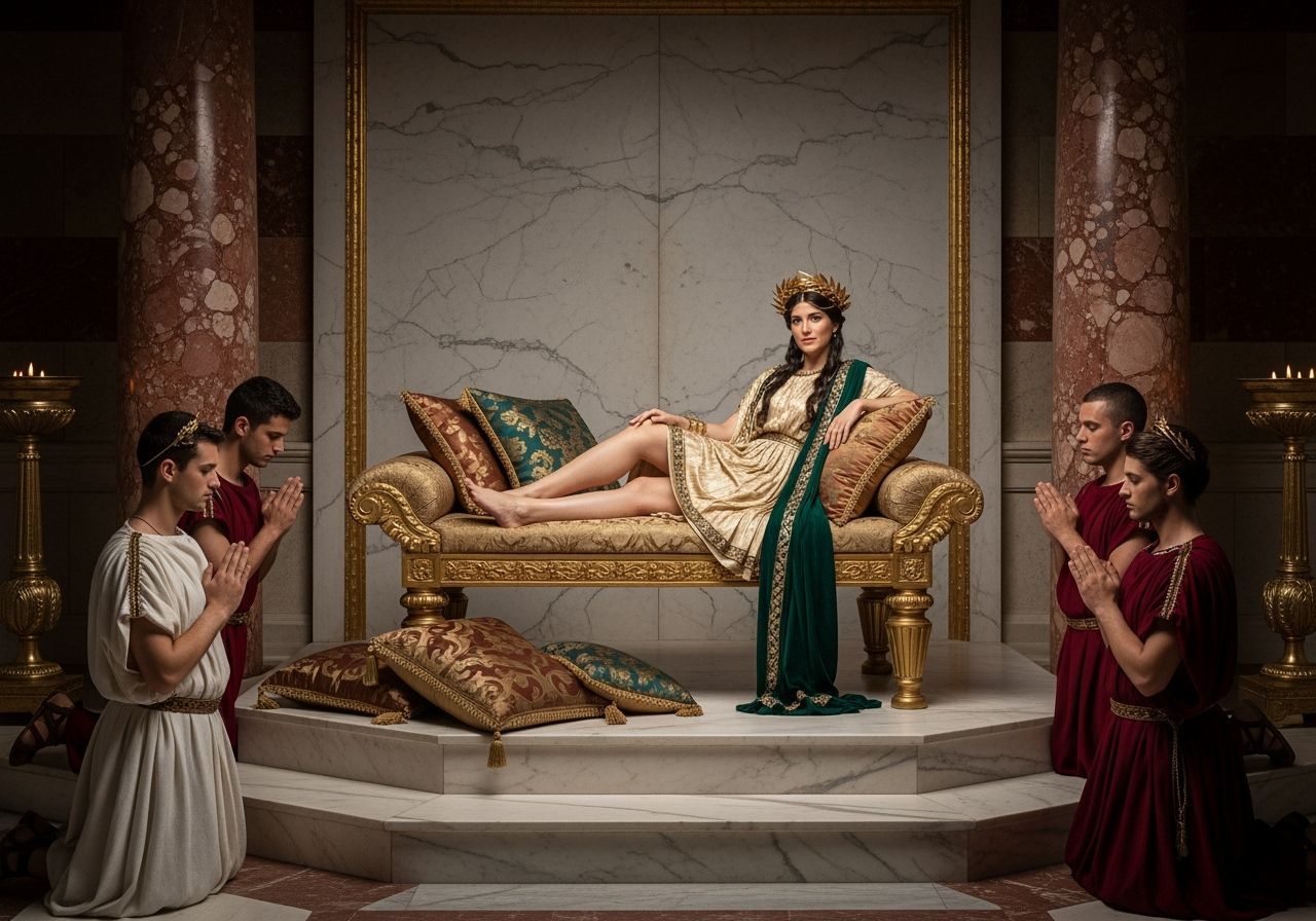 Empress Messalina on her Golden Chaise Longue