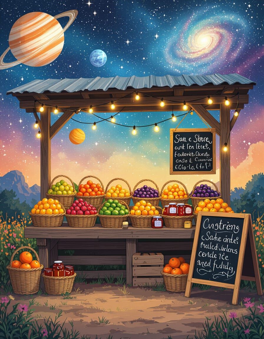 Cosmic Farmstand on Galaxy's Edge