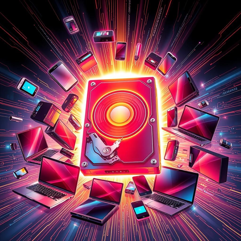 Radiant Hard Drive Generates Futuristic Tech