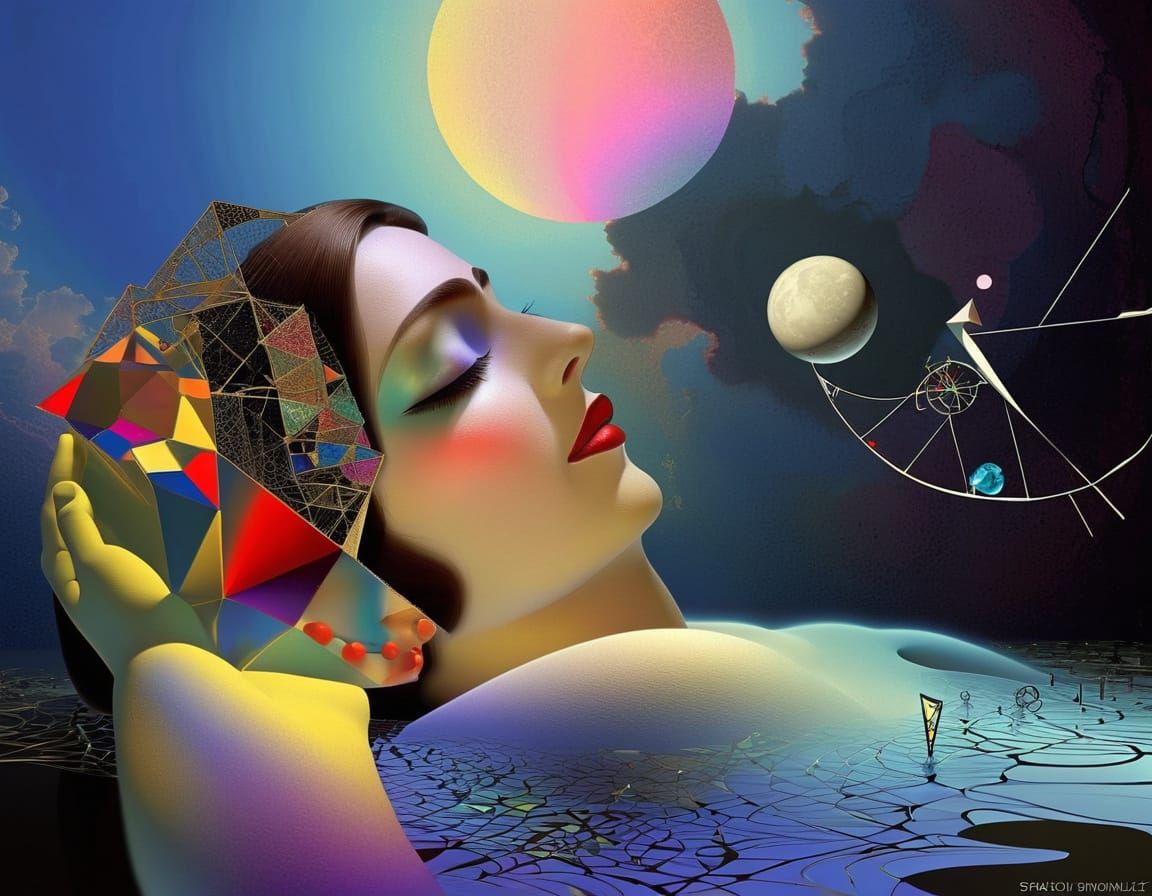 metalorganic architextual framework 3D  fractal chromoshadow surrealastic by artist "Rufino Tamayo, Herbert bayer, Kandi...