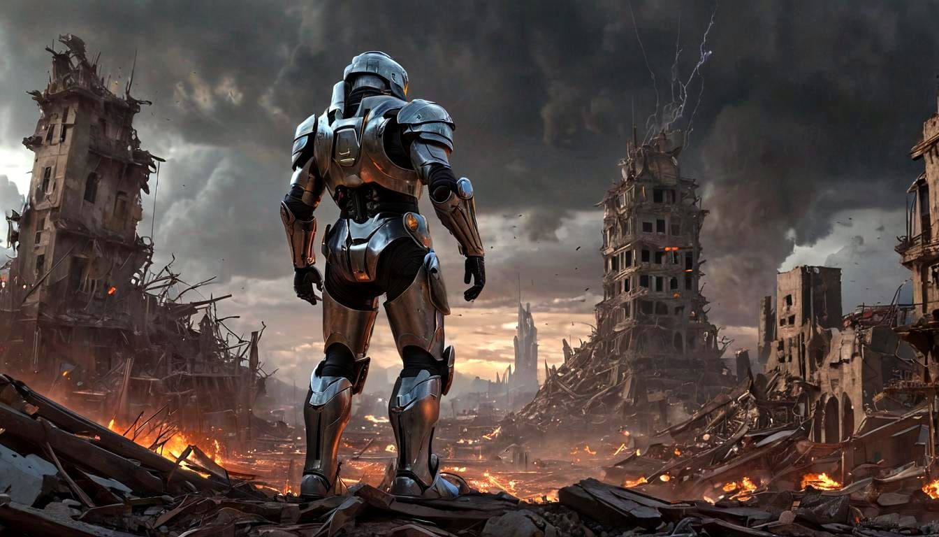 Dramatic Fog of War: Retro-Futuristic Pop Art