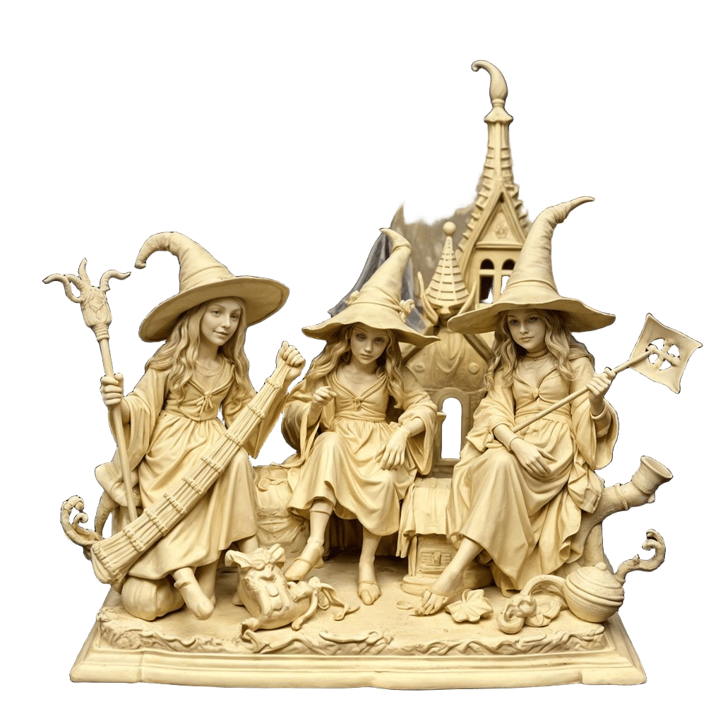 Mystical Witches in a Fine Art Style