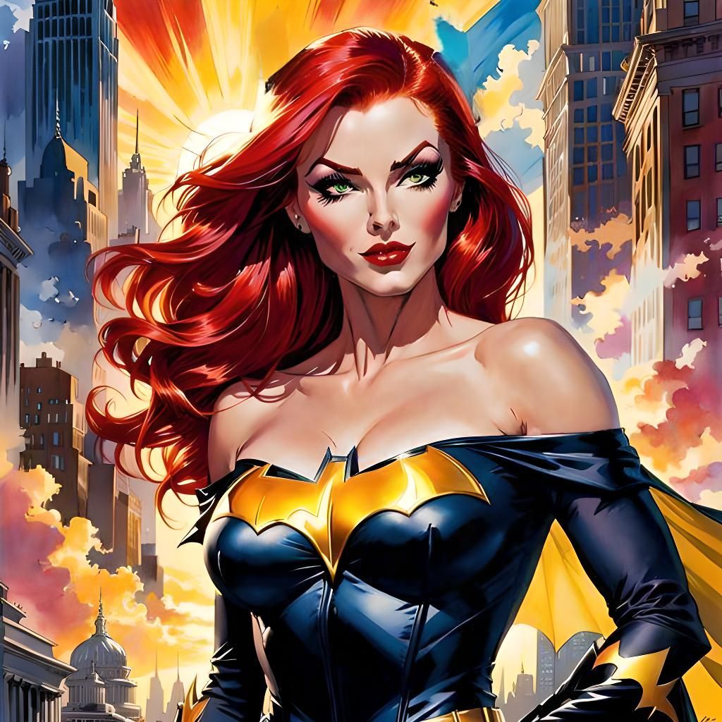 Vibrant Red Hair Portrait