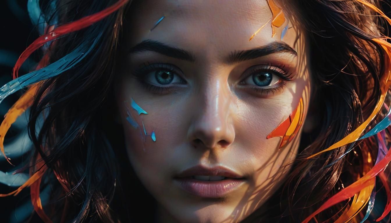 Morphic Transition: Woman to Abstract Girl