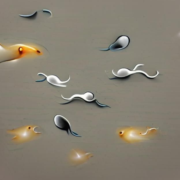 Sperm Cell in the Void: A Digital Journey