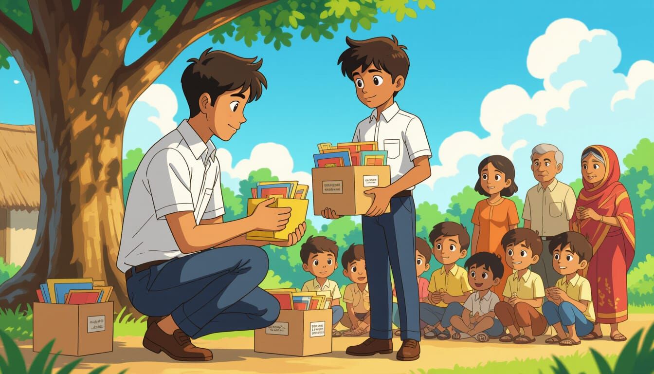 Inspirational Indian Youth Donates School Supplies