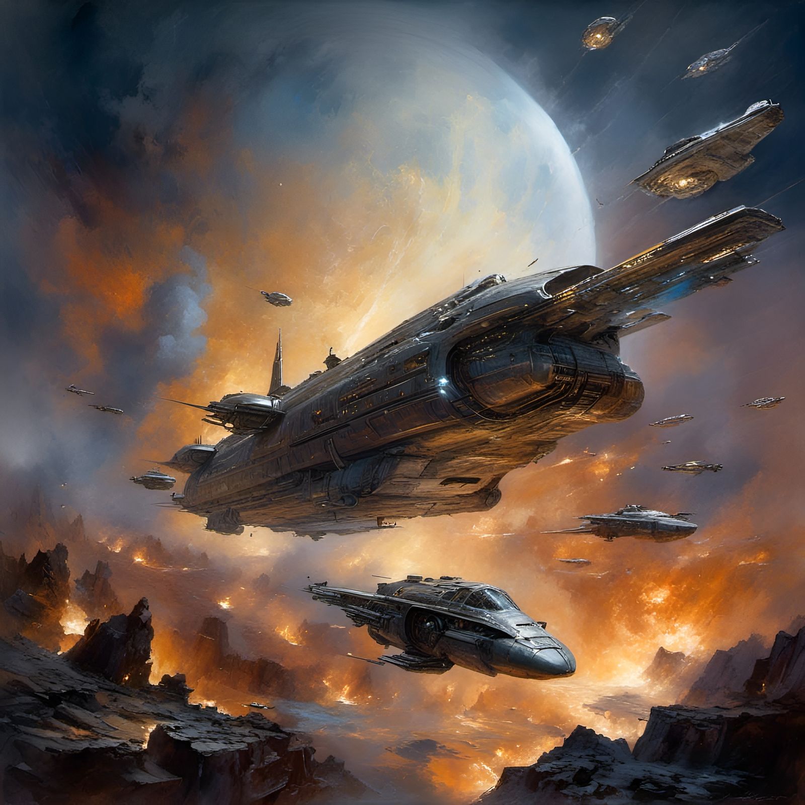Galactic Empire Space Opera Concept Art
