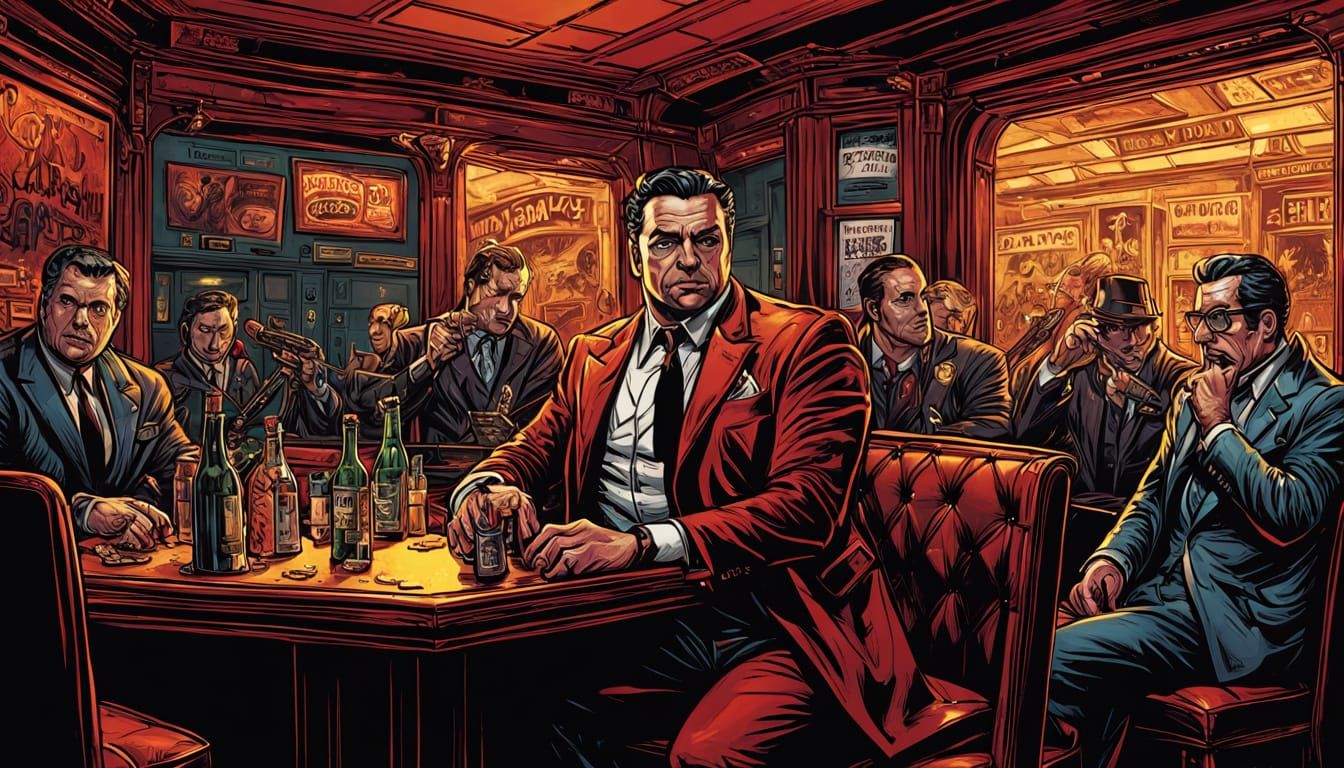 Mob Boss in Speakeasy: Comic Book Art
