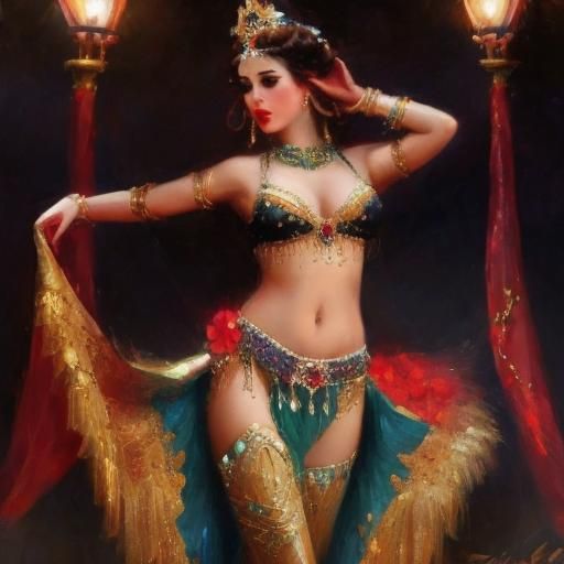 Belly dancer
in style of Konstantin Razumov