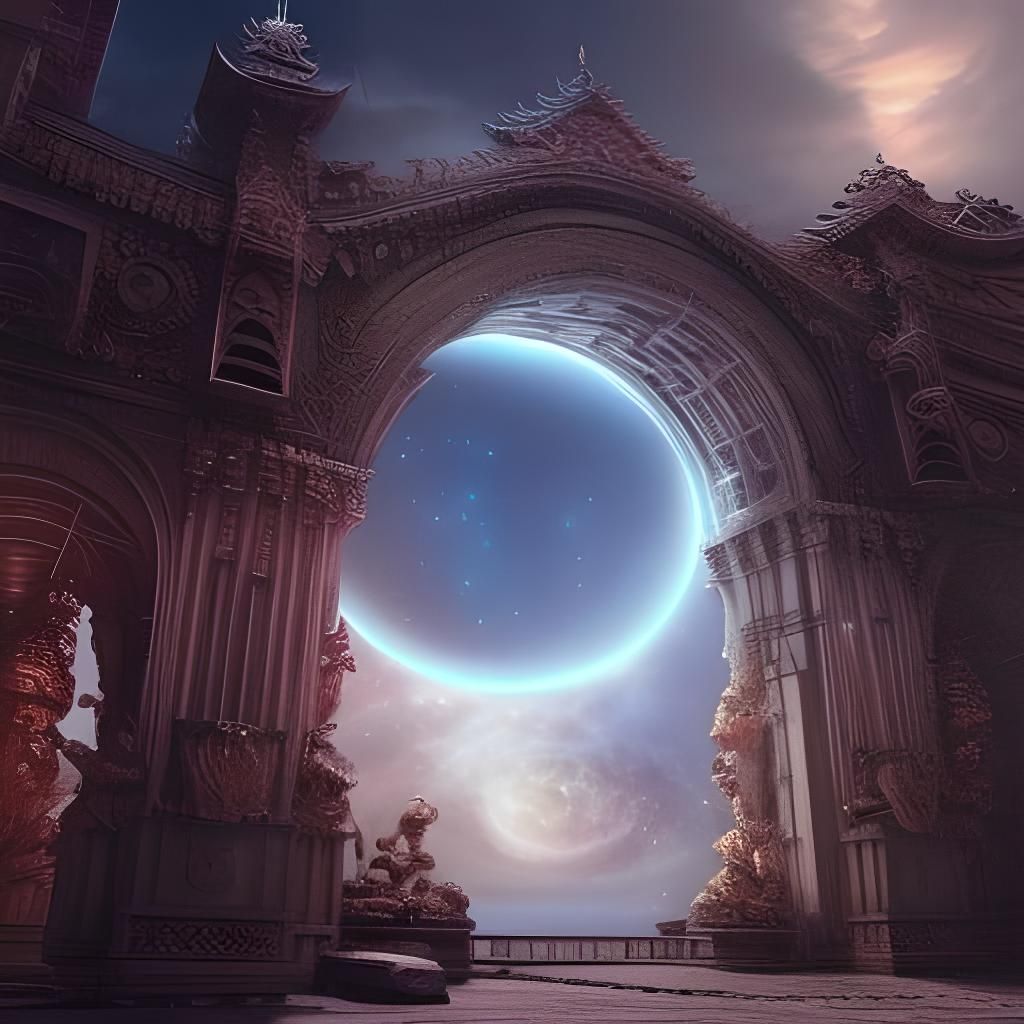 Epic Stargate Digital Matte Painting