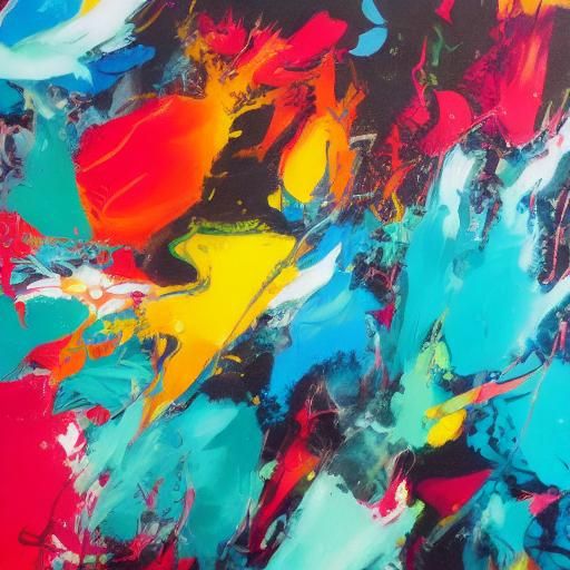 Dramatic Pain and Sadness in Street Art Style