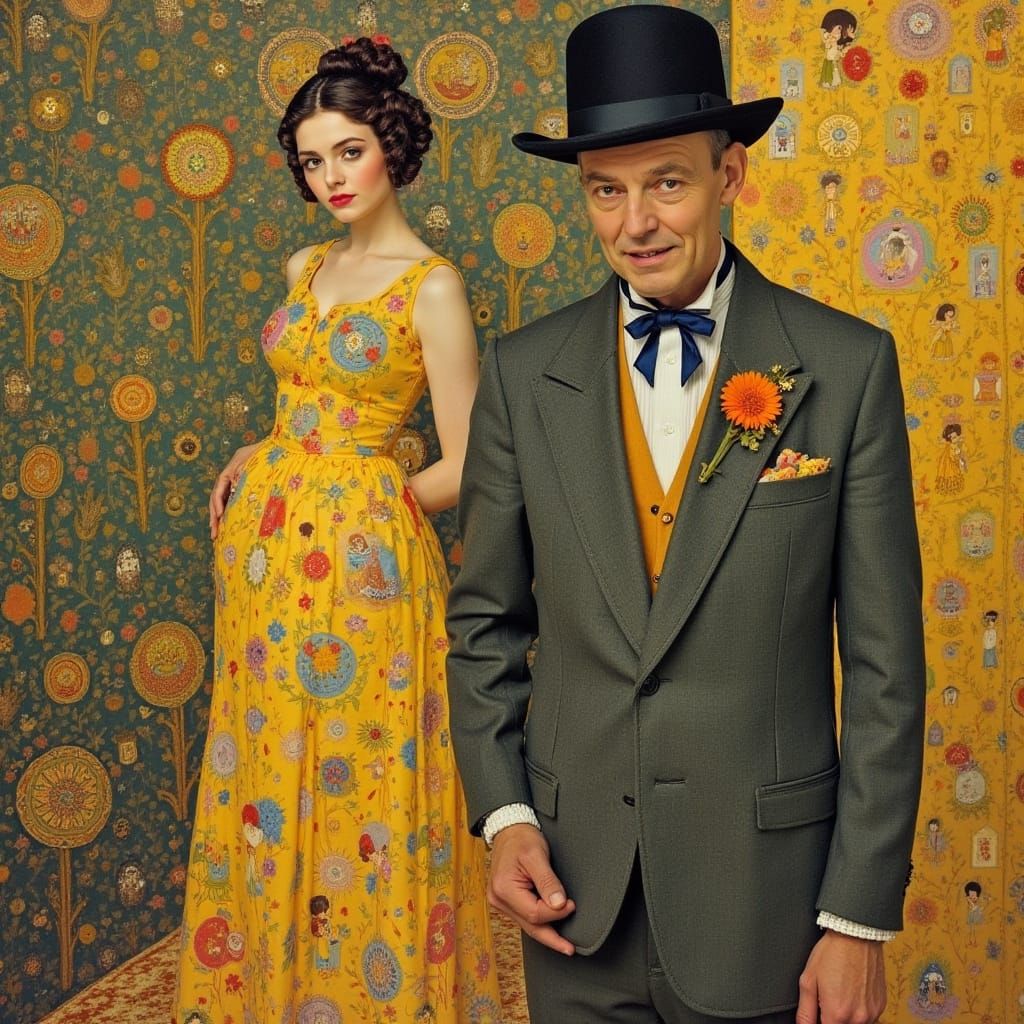 Dynamic Purim Greeting Card in 3D Illustration Style