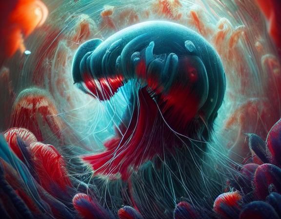 a mutated vampire squid