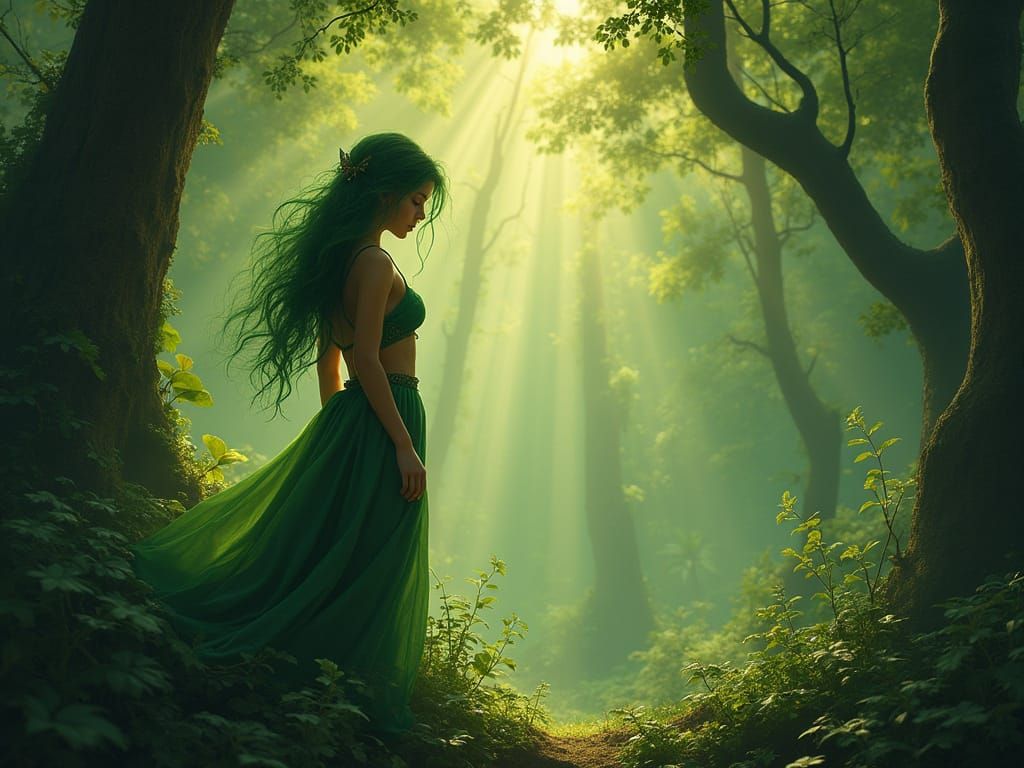 Ethereal Elf Princess Lyra of Lumina in Forest