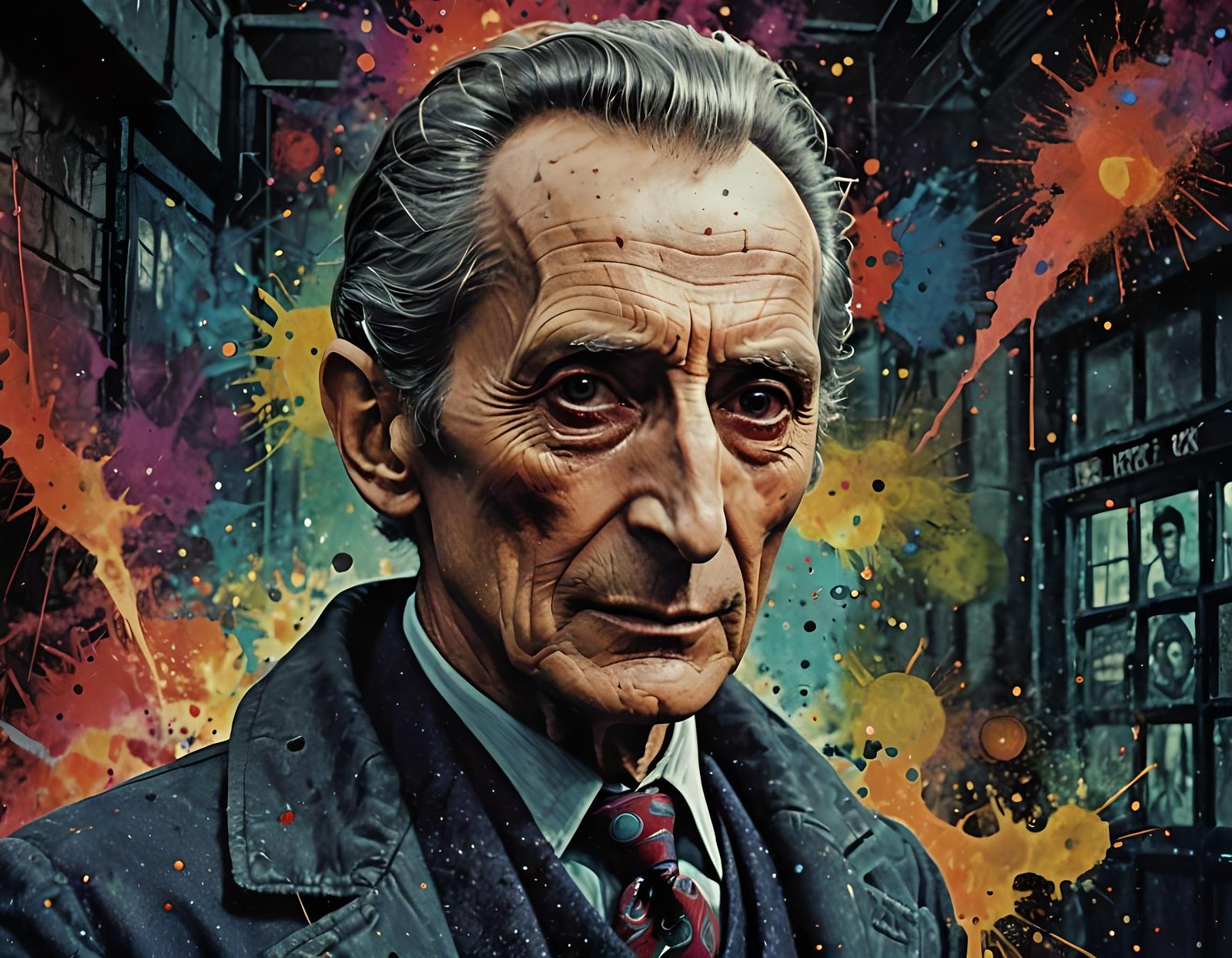 Peter Cushing as Doctor Who in Urbancore Style