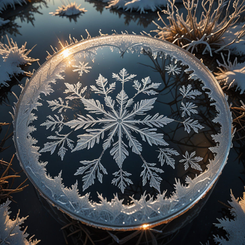 Fractured Visions: A Hyper-Realistic Winter Wonderland in Di...