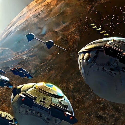 Futuristic spacecraft