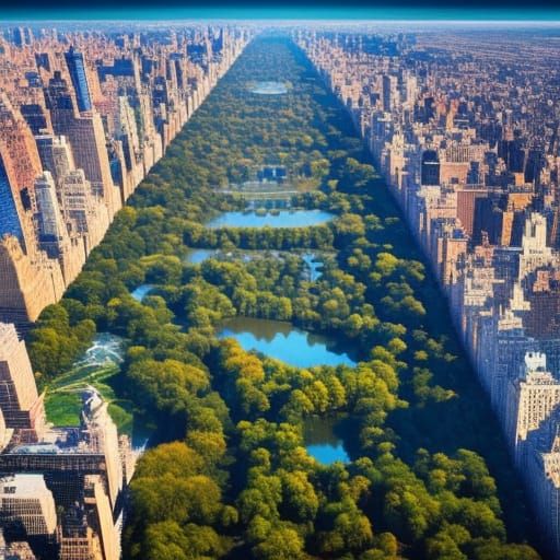 Epic Aerial View of Central Park