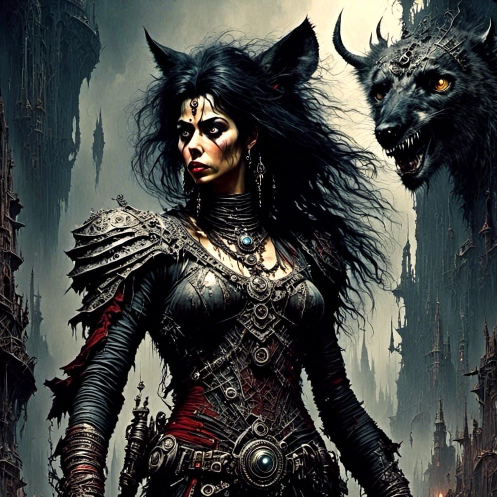 Sci-Fi Character Portrait in Striking Style