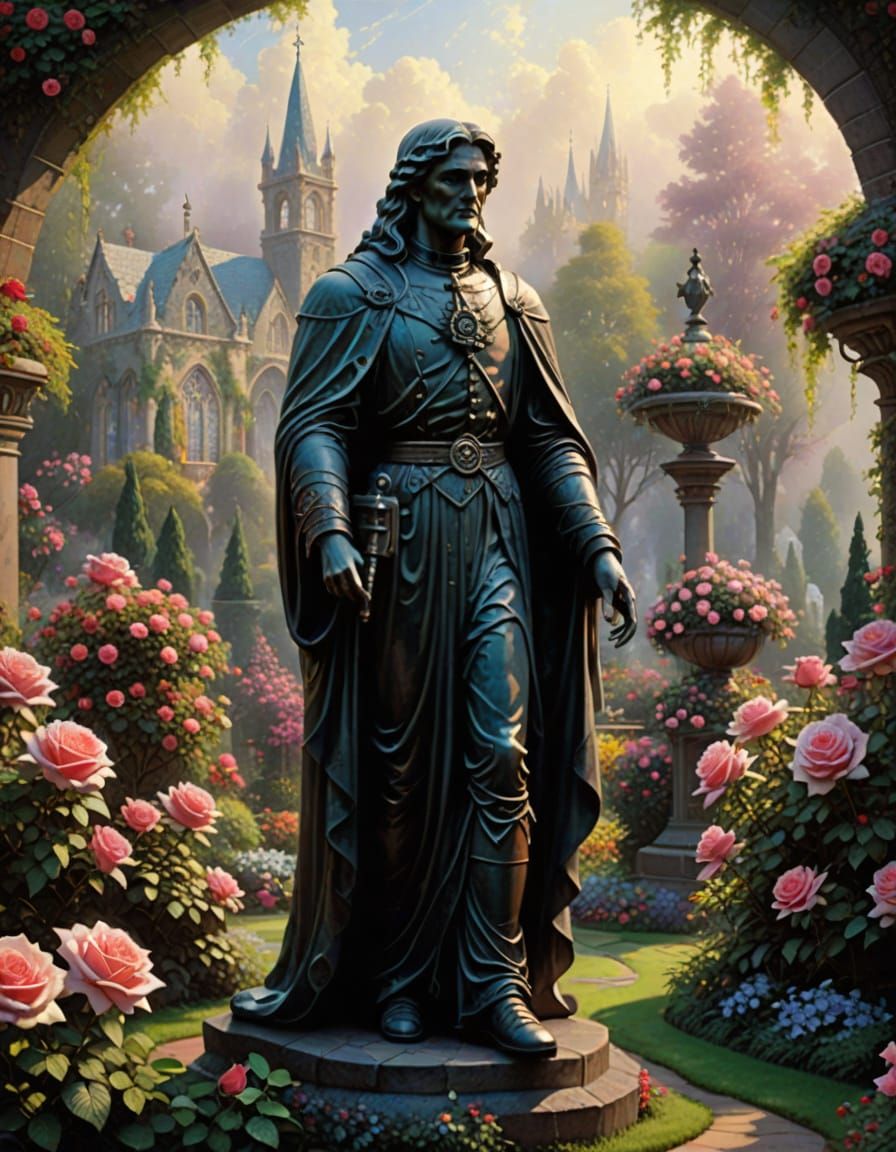 Gothic Rose Garden in Ethereal Fantasy