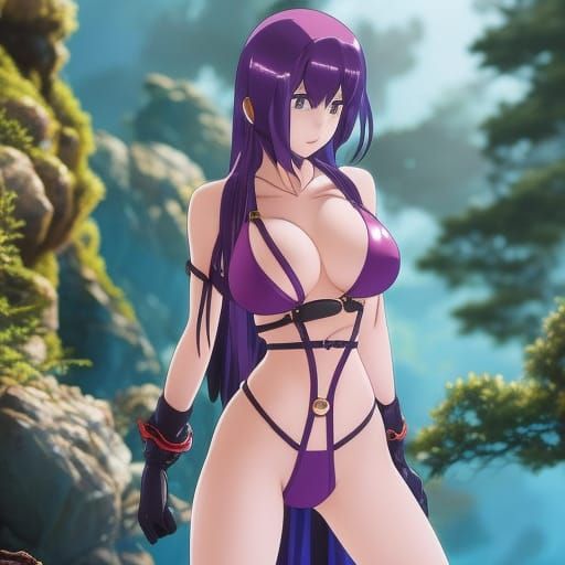 Lamia in Teal Bikini: Anime Key Visual