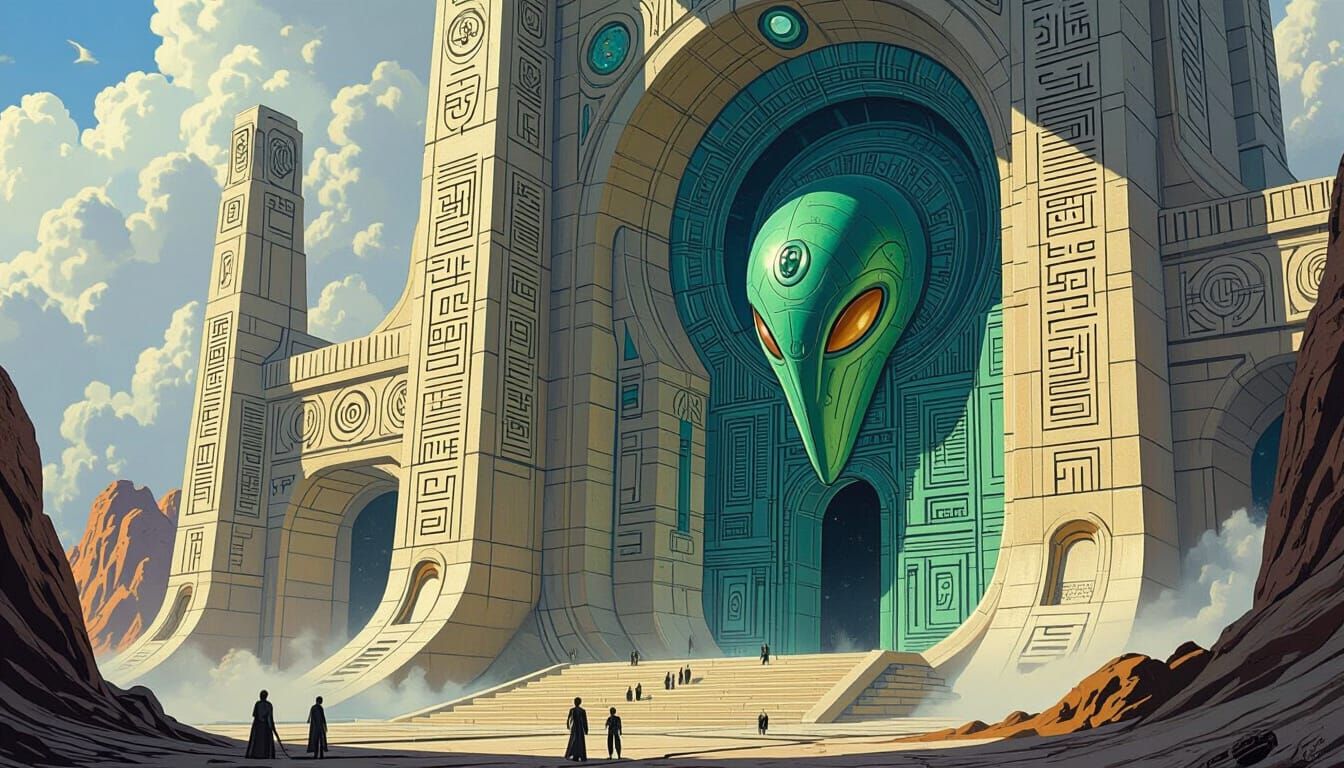 Alien Inscriptions: Retro Science Fiction Art