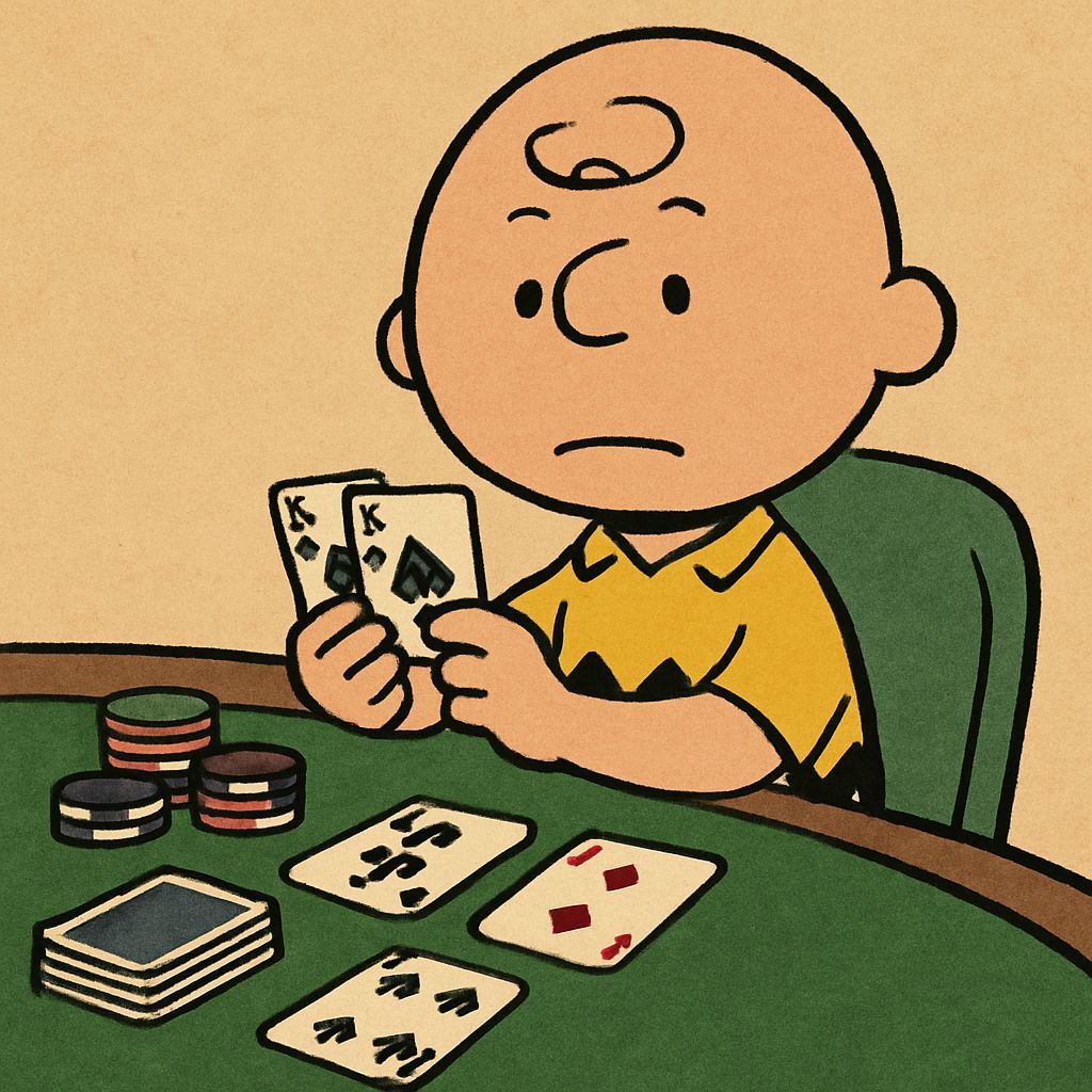 Charlie Brown in a High-Stakes Card Game