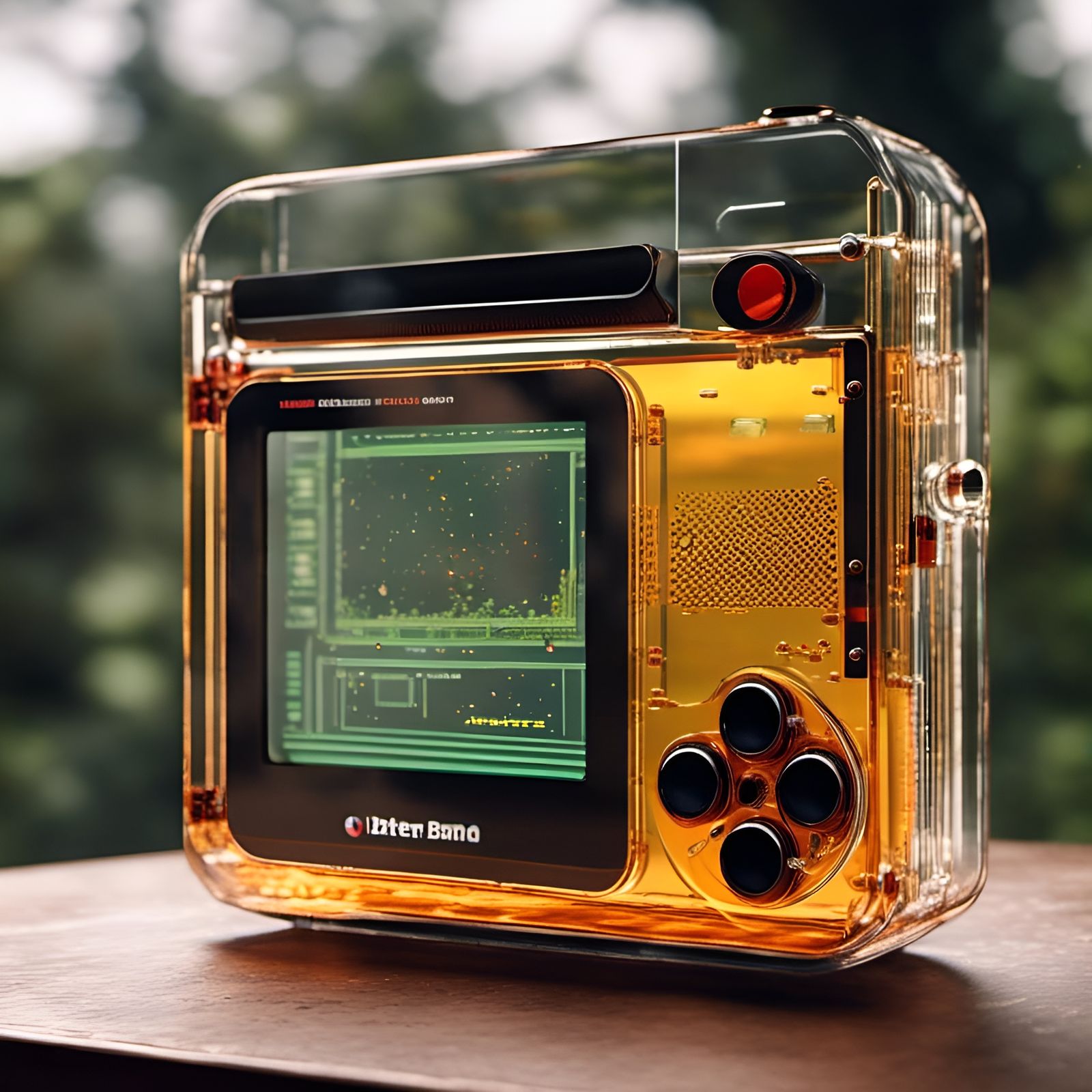 Transparent Game Boy by Dieter Rams: Photorealistic Render