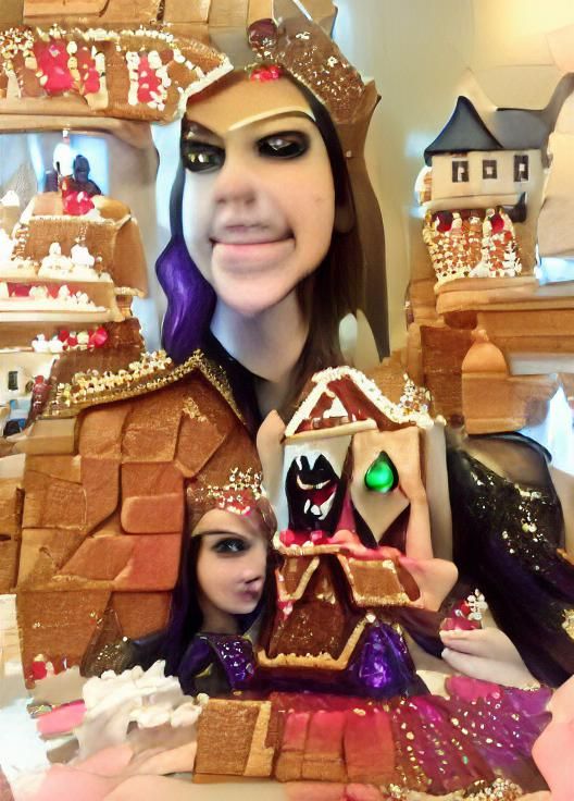 Gingerbread House with Evil Queen