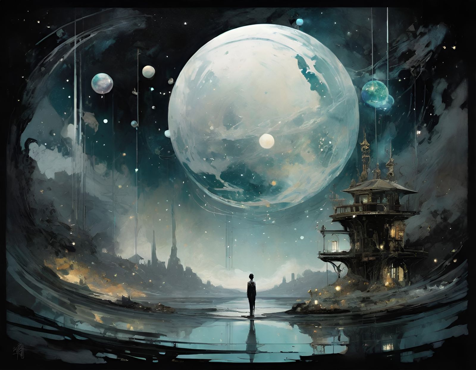 Utopian World in Pop Japonisme Style