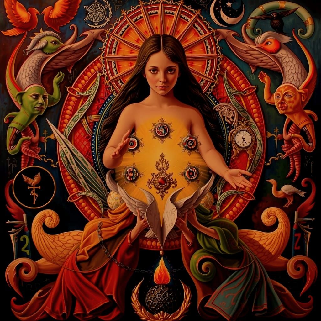 Masterpiece Painting of Beauty and Truth