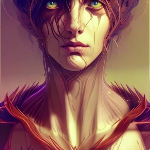 Forest Spirit Portrait in Hyperdetailed Style