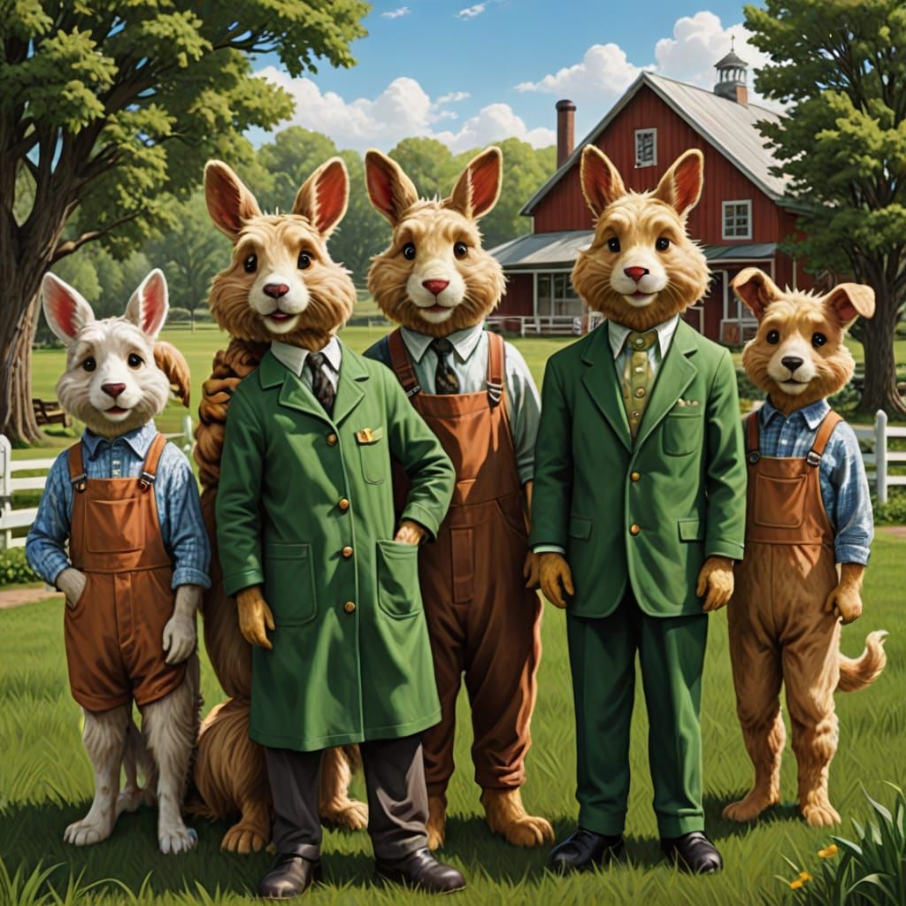 Furry Green Acres: An AI Interpretation