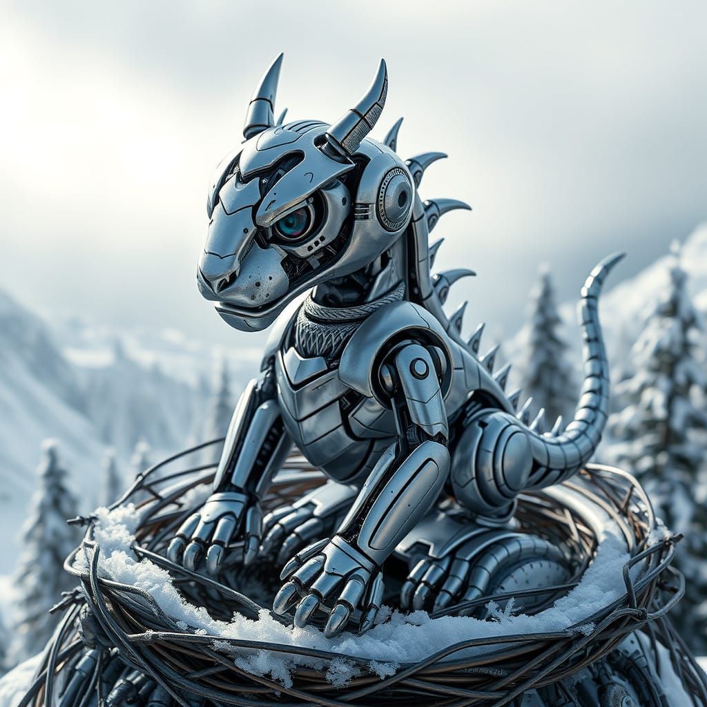 Hyper-Realistic Robot Baby Blends Dragon and Tiger Features ...