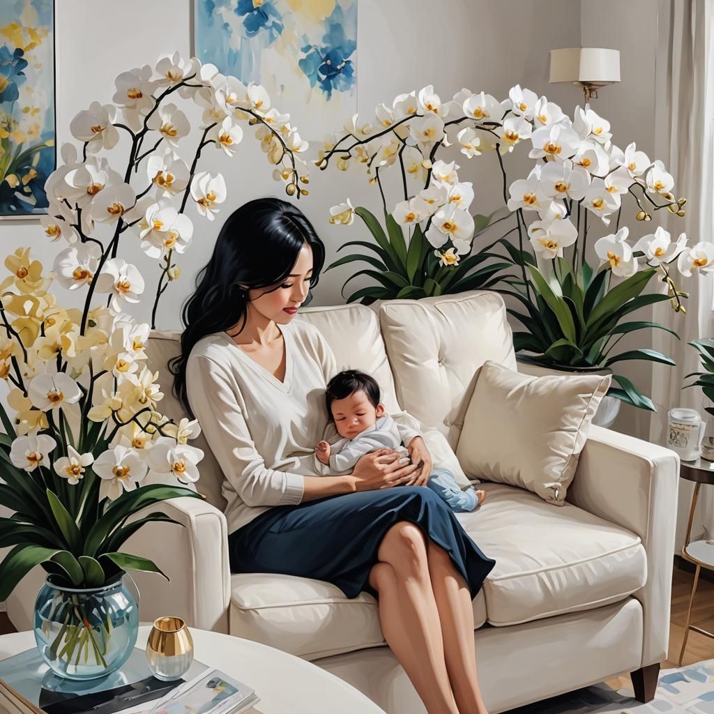 Heart Melting Mother and Child Anime Art