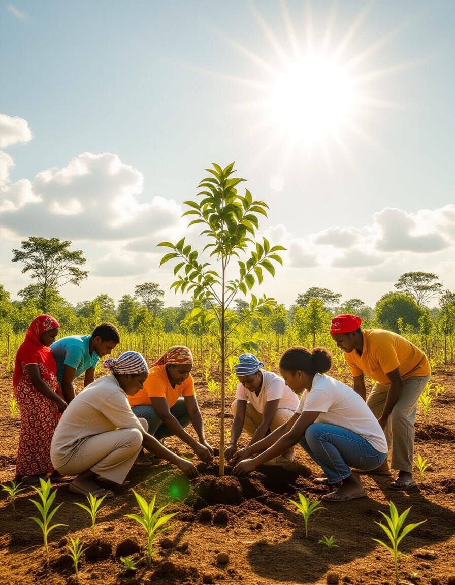 Restoring the Earth: A Scene of Hope and Renewal