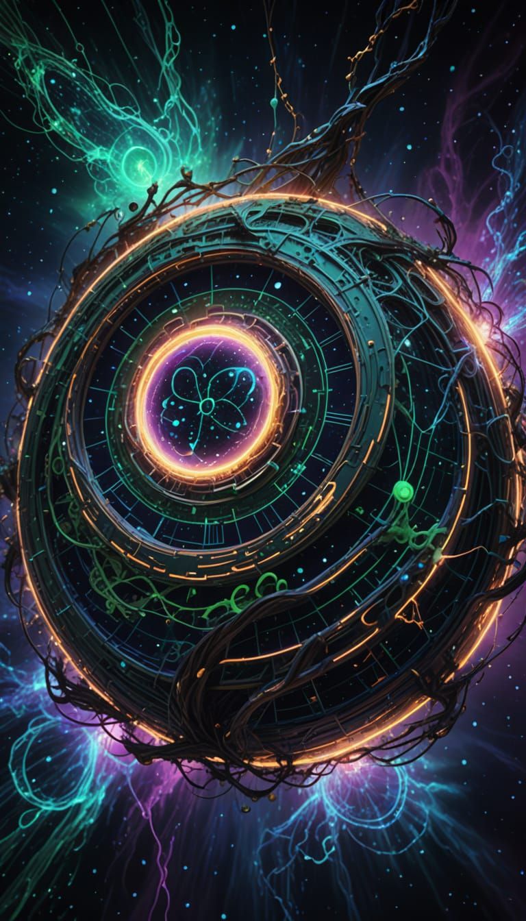 Mother Nature with Glowing Equation in Cosmic Nebula