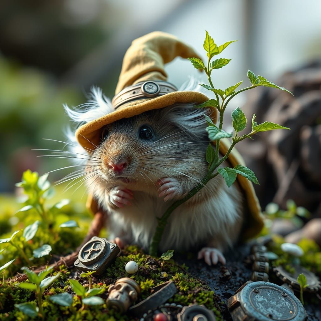 Gandalf Hamster Grows a Steampunk Tree