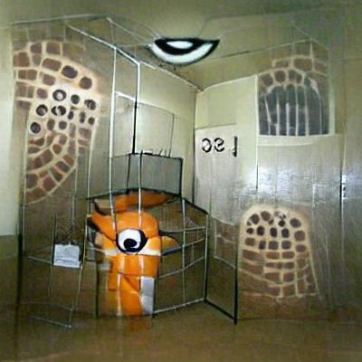 SCP-173 in Confinement: A Chilling Depiction