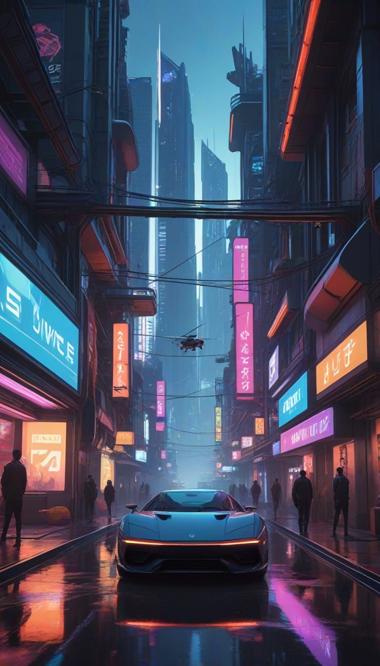 Cyberpunk Megalopolis Unveils Futuristic Nighttime Marvels