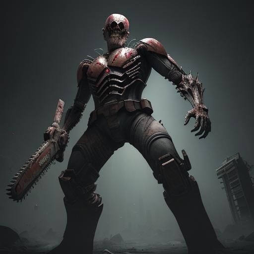 Necromorph Battle in Advanced Engineer Suit