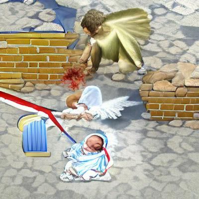 Biblically Accurate Angel with Intricate Design