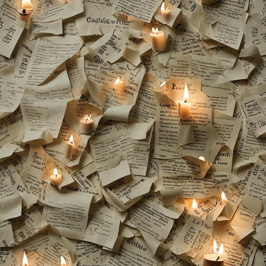 Candlelight Burns Paper: A Study in Ephemeral Destruction