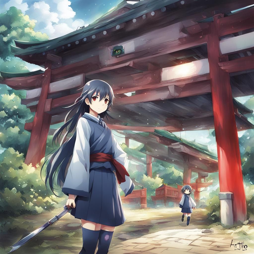 Arataki Itto Anime Key Visual Art