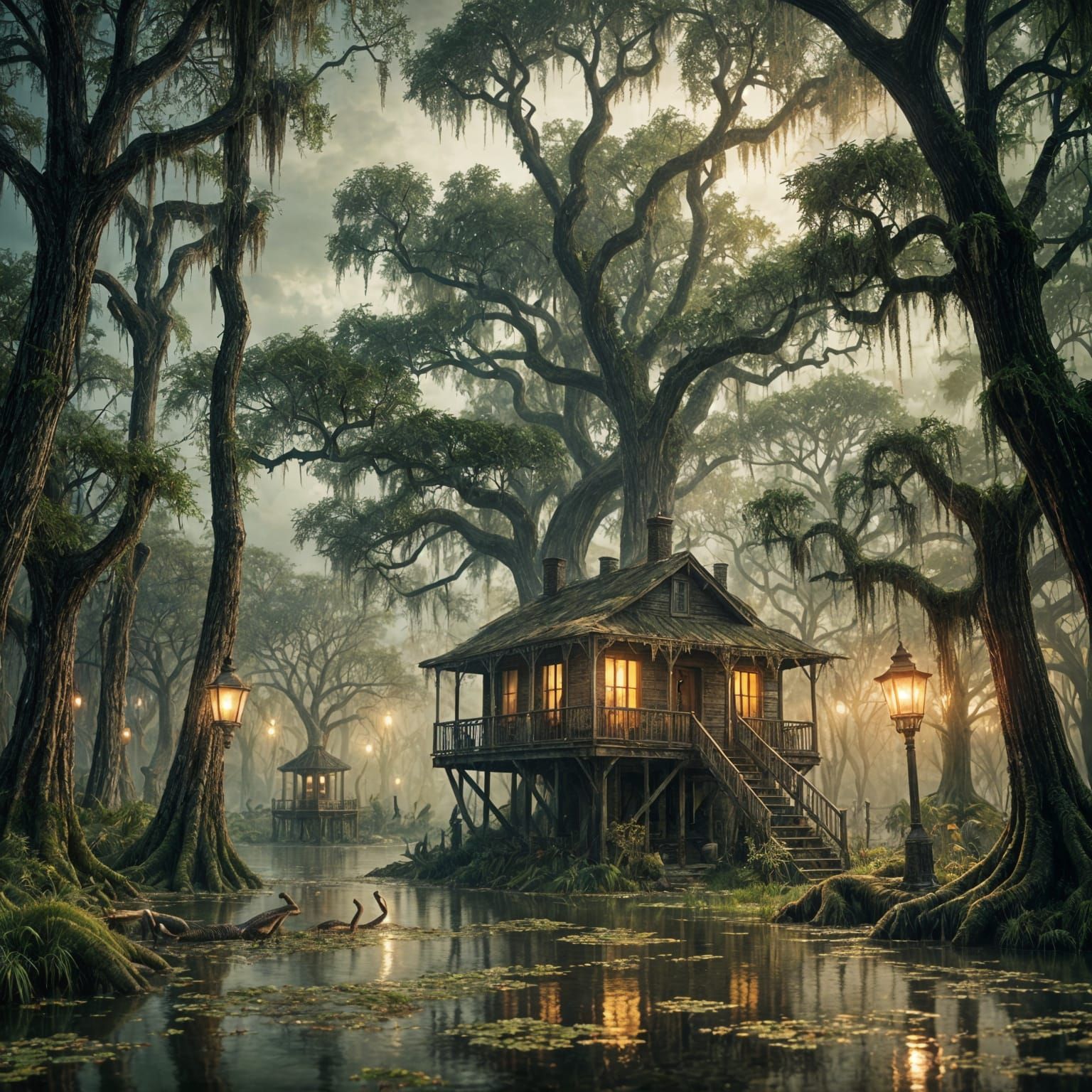 Fantasy Swamp Shack in New Orleans Bayou