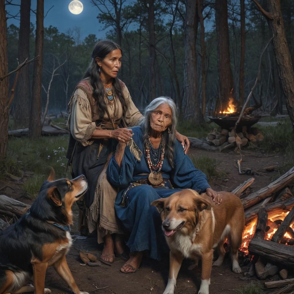 Native American Storytelling: Fine Art Illustration