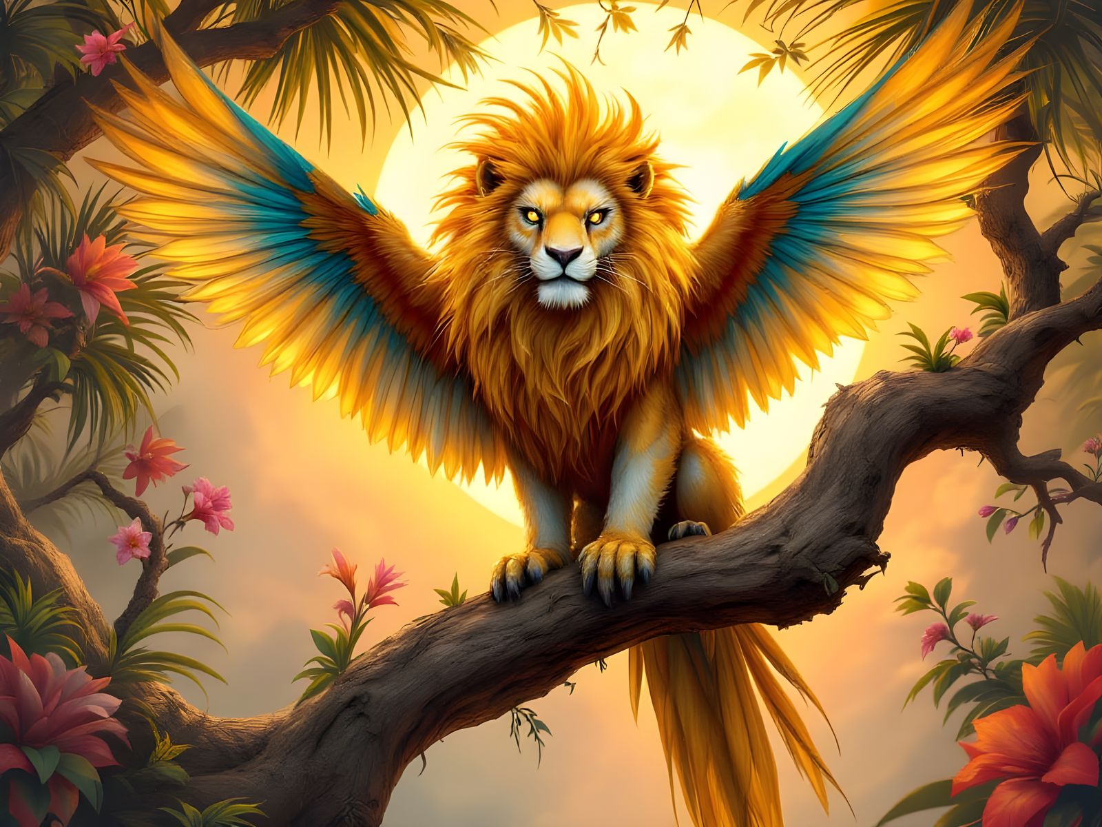 Your typical lion / macaw hybrid 💖💖💖