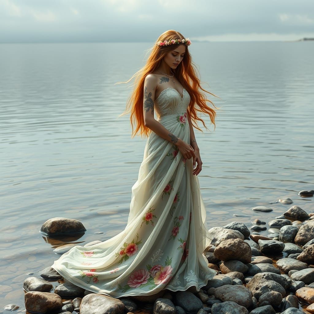 Enchanting Figure Transcending Reality and Fantasy in Ethere...