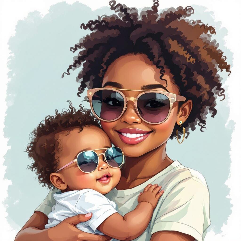 Cute Baby Peekaboo Illustration in Pastel Colors