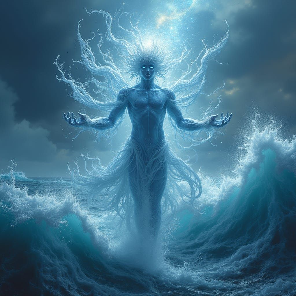 Majestic Aquamir Commands the Ocean in Serene Turbulence